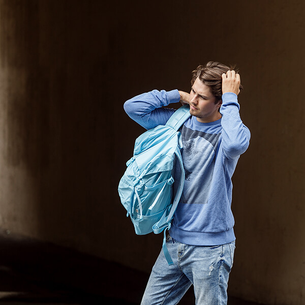 Рюкзак SHU ярко-голубой - фото 4