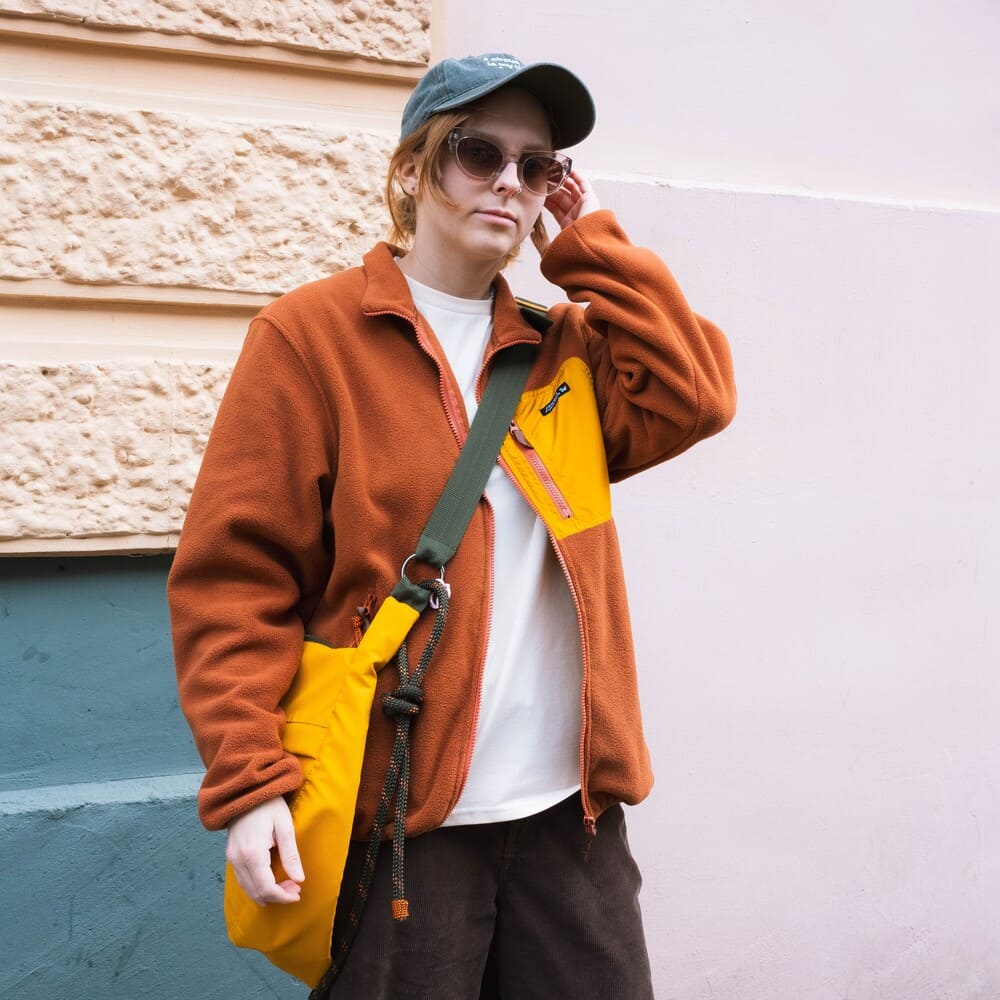 Флиска Friend Function на молнии каштановая