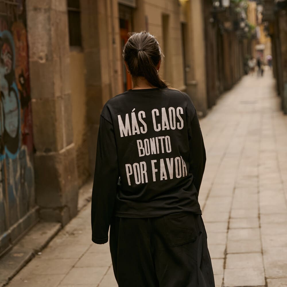 Лонгслив Friend Function латиноамериканский черный Mas Caos