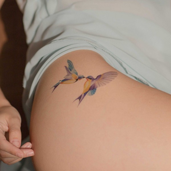 Временная татуировка Swallows - фото 2