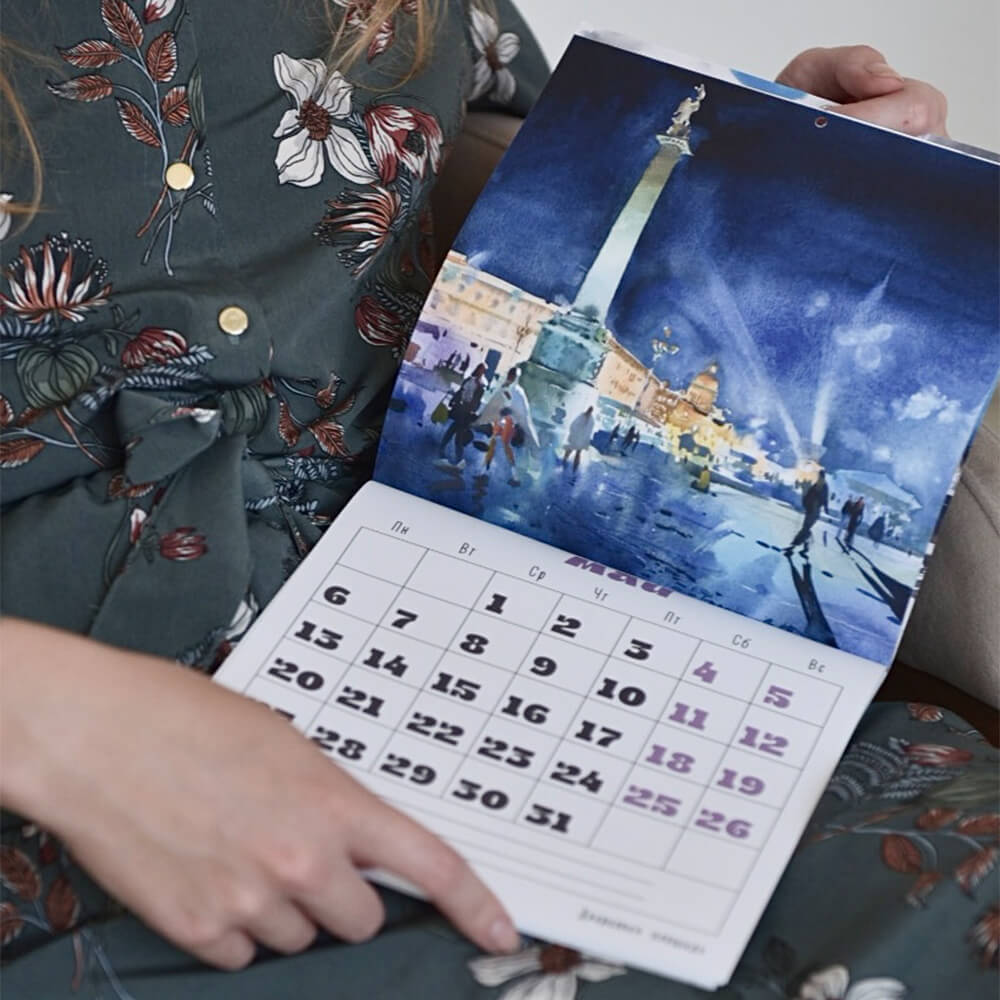 Календарь Акварельный Петербург 2024 - фото 2