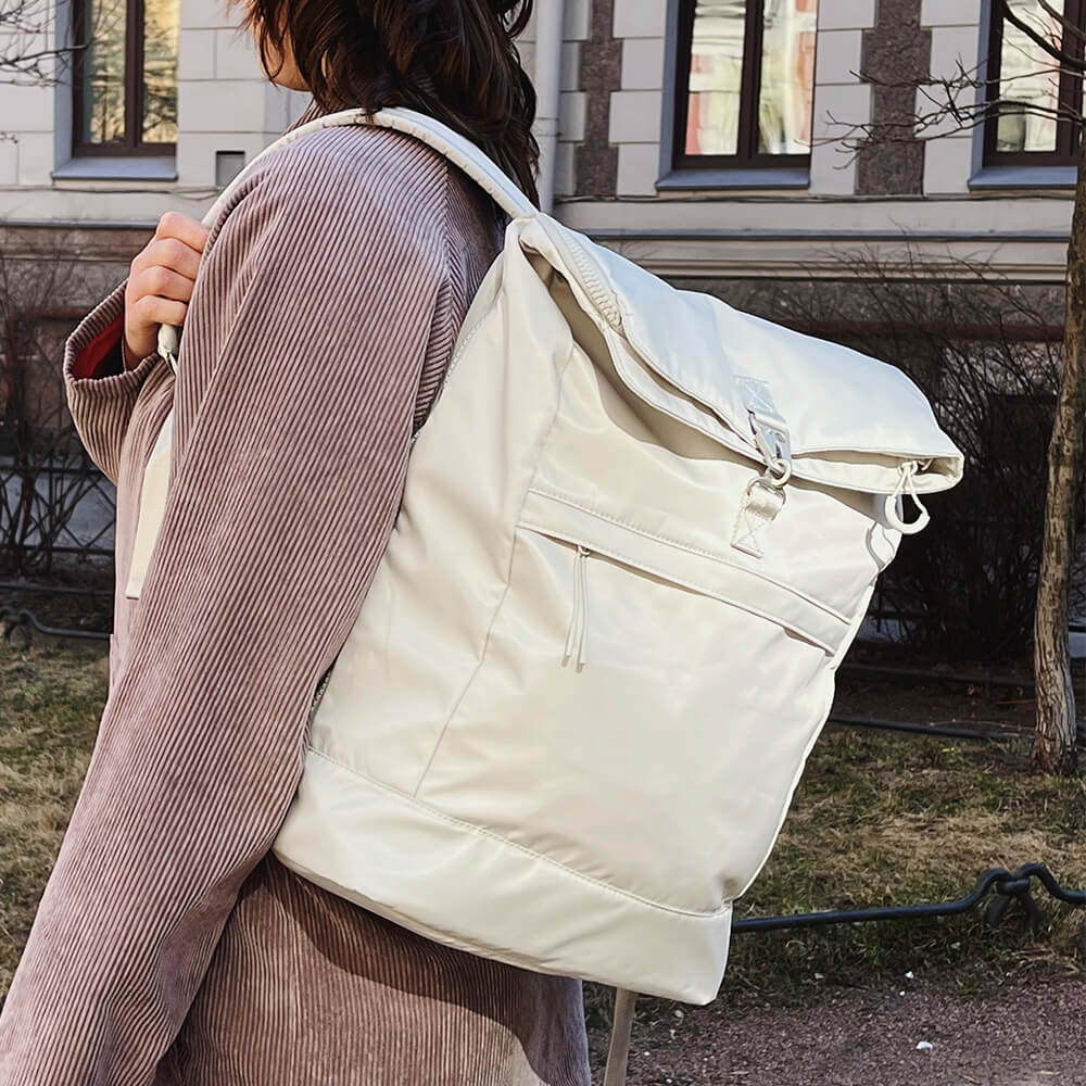 Рюкзак SHU городской светло-серый - фото 10