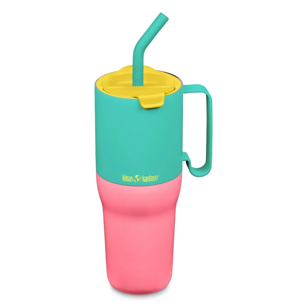 Термостакан Klean Kanteen Rise Tumbler 36oz Straw Lid (1065 мл) Turquoise Kaleidoscope Limited - фото 5