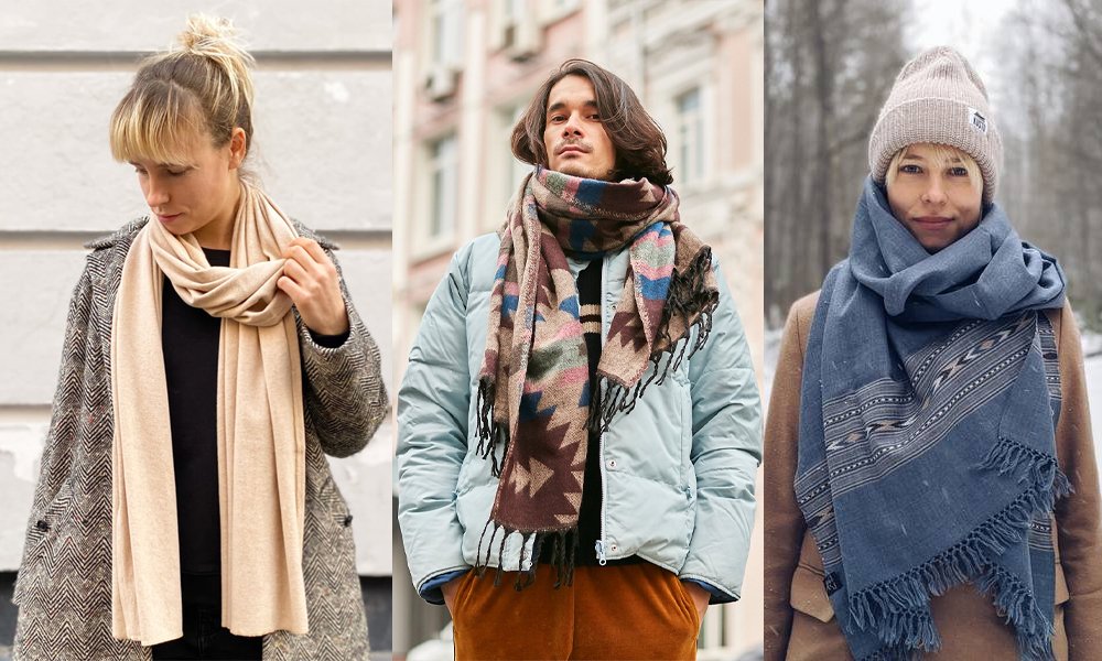 Модные женские шарфы 2023-2024 гг.: стильные тенденции