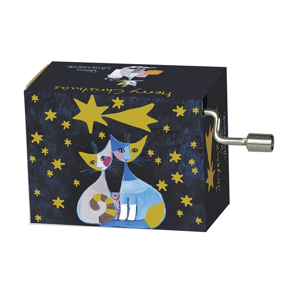 Новогодняя музыкальная шкатулка с котами Fridolin