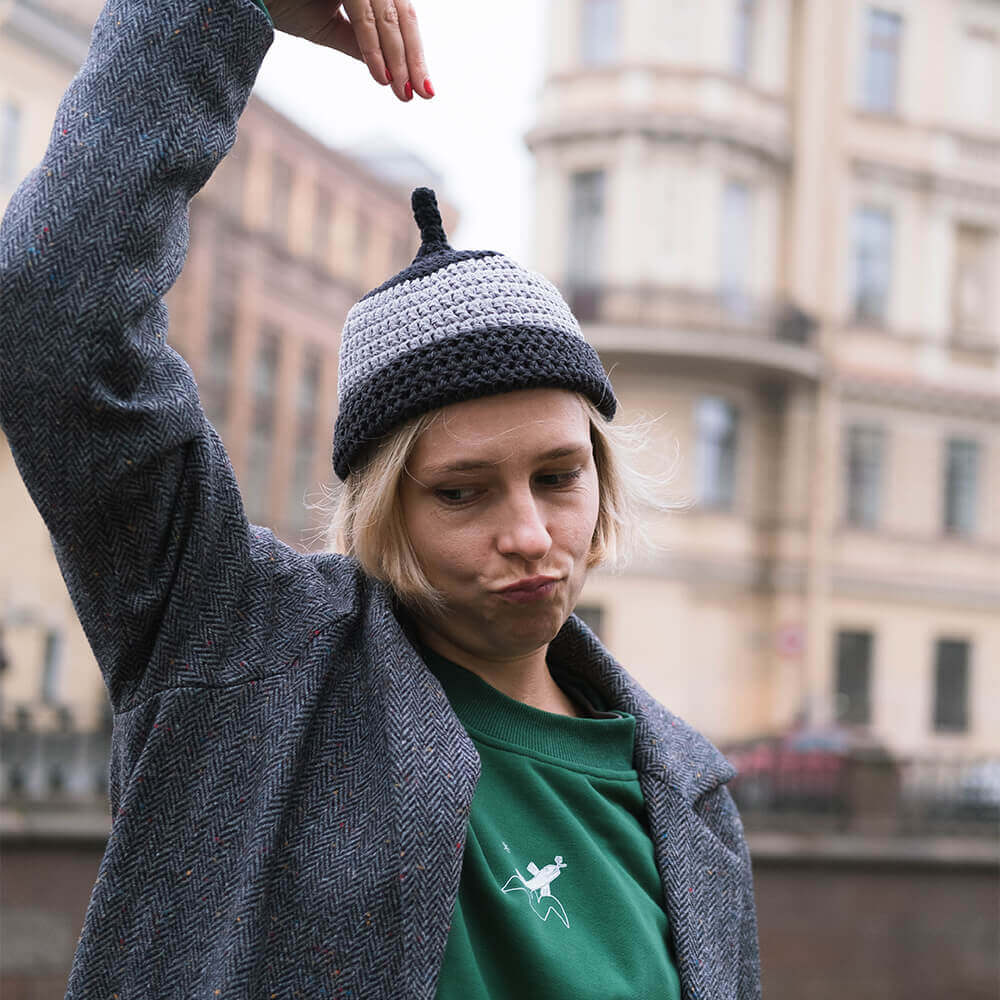 Шапка CHECK YA HEAD серая 25224/10 - фото 10