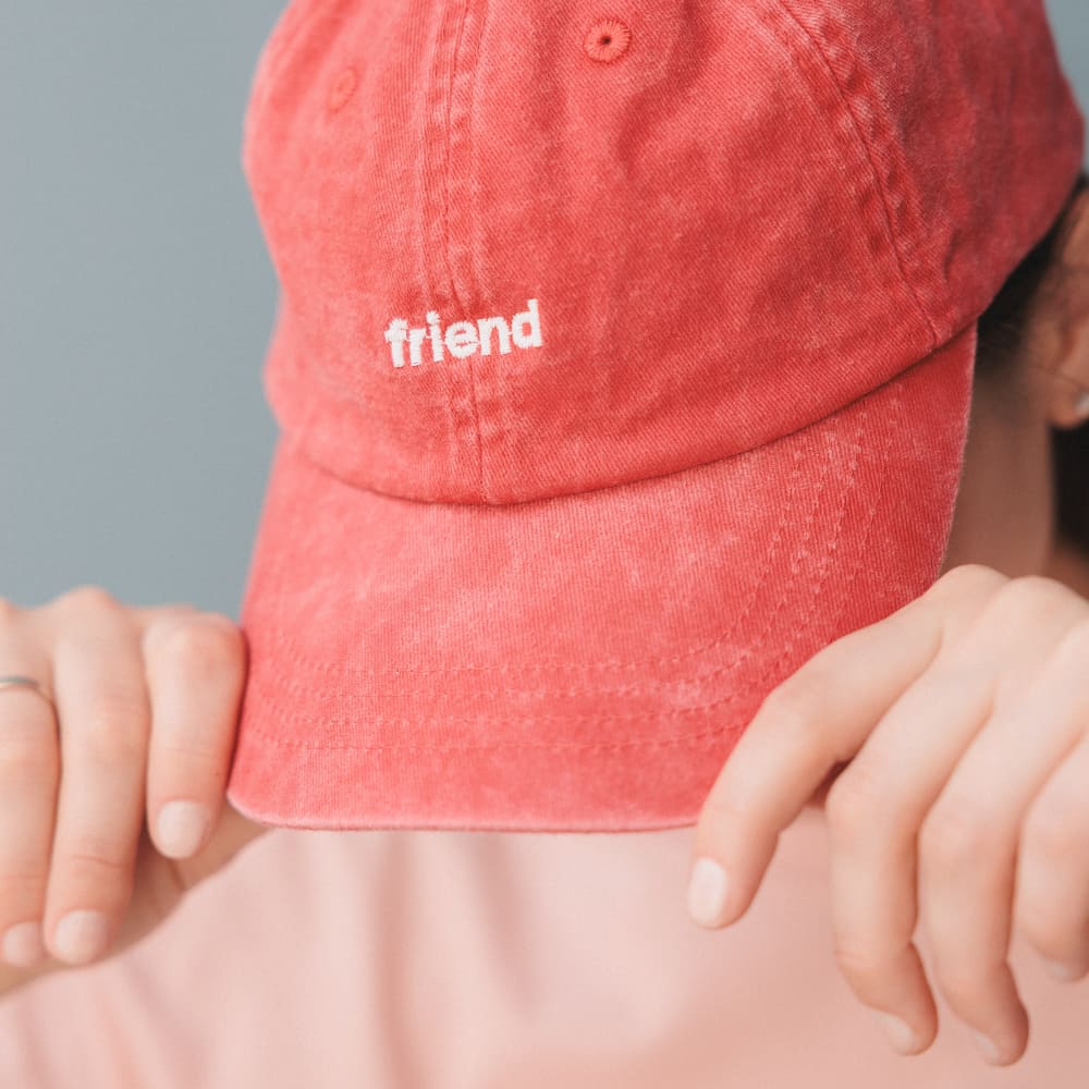 Кепка Friend Function friend красная со светонакопительной нитью