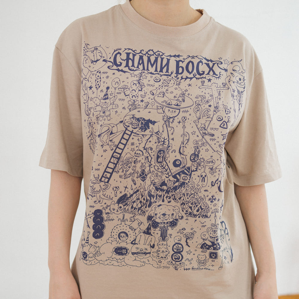 Футболка Barking Store C НАМИ БОСХ оверсайз - фото 6