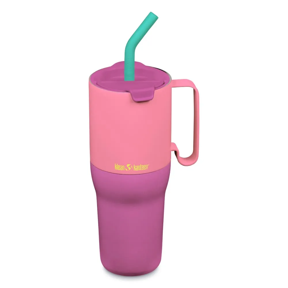Термостакан Klean Kanteen Rise Tumbler 36oz Straw Lid (1065 мл) Pink Lemonade Kaleidoscope Limited - фото 5