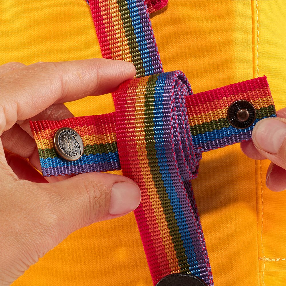 Рюкзак Fjallraven Kanken MINI Warm Yellow - Rainbow Pattern (141-907) - фото 6