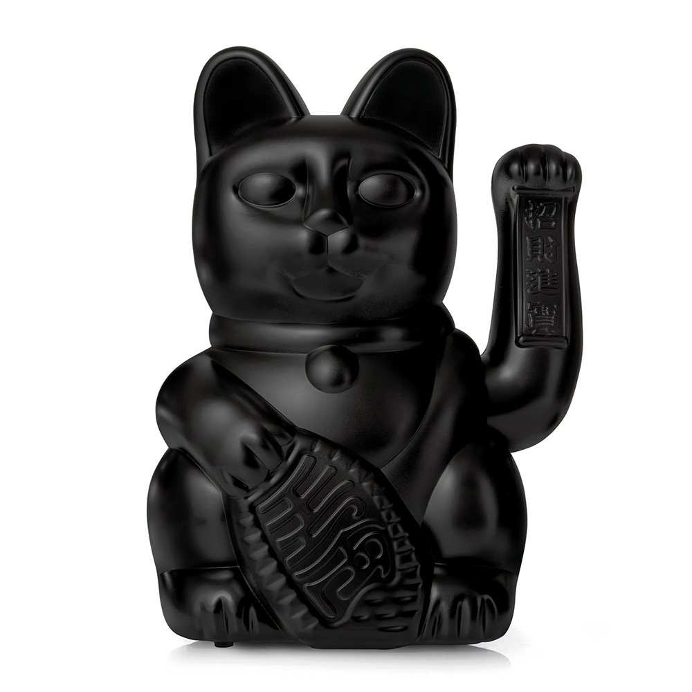 Огромный манэки-нэко - Lucky Cat черный - фото 2