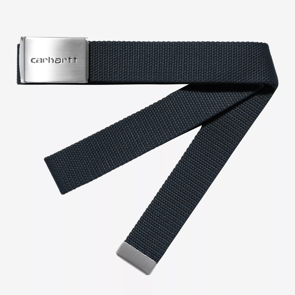 Ремень Carhartt WIP Clip Belt Chrome Deep Night
