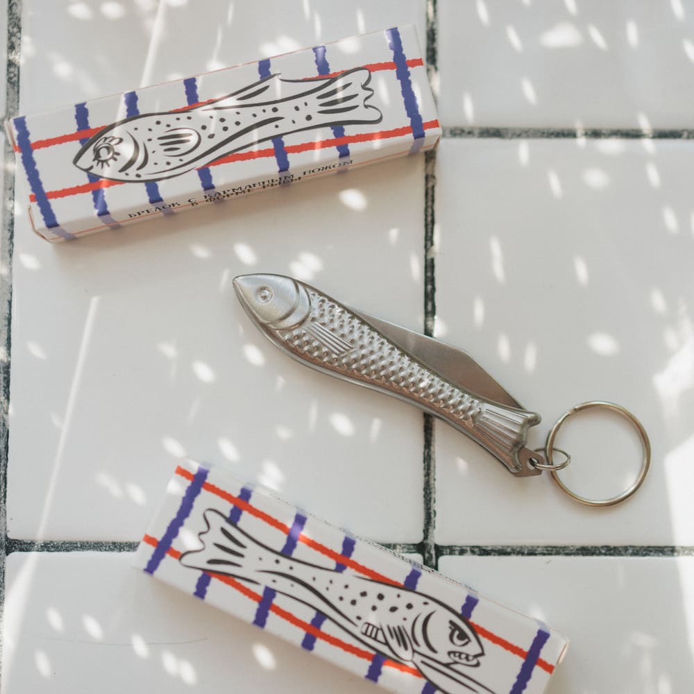 Брелок с карманным ножом в форме рыбы FRIEND FUNCTION
