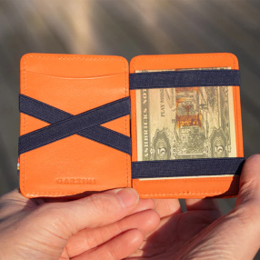 Волшебный кошелек Hunterson Magic Wallets оранжево-синий бумажник водителя бвл5л 7 black натуральная кожа nissan в коробке автостоп
