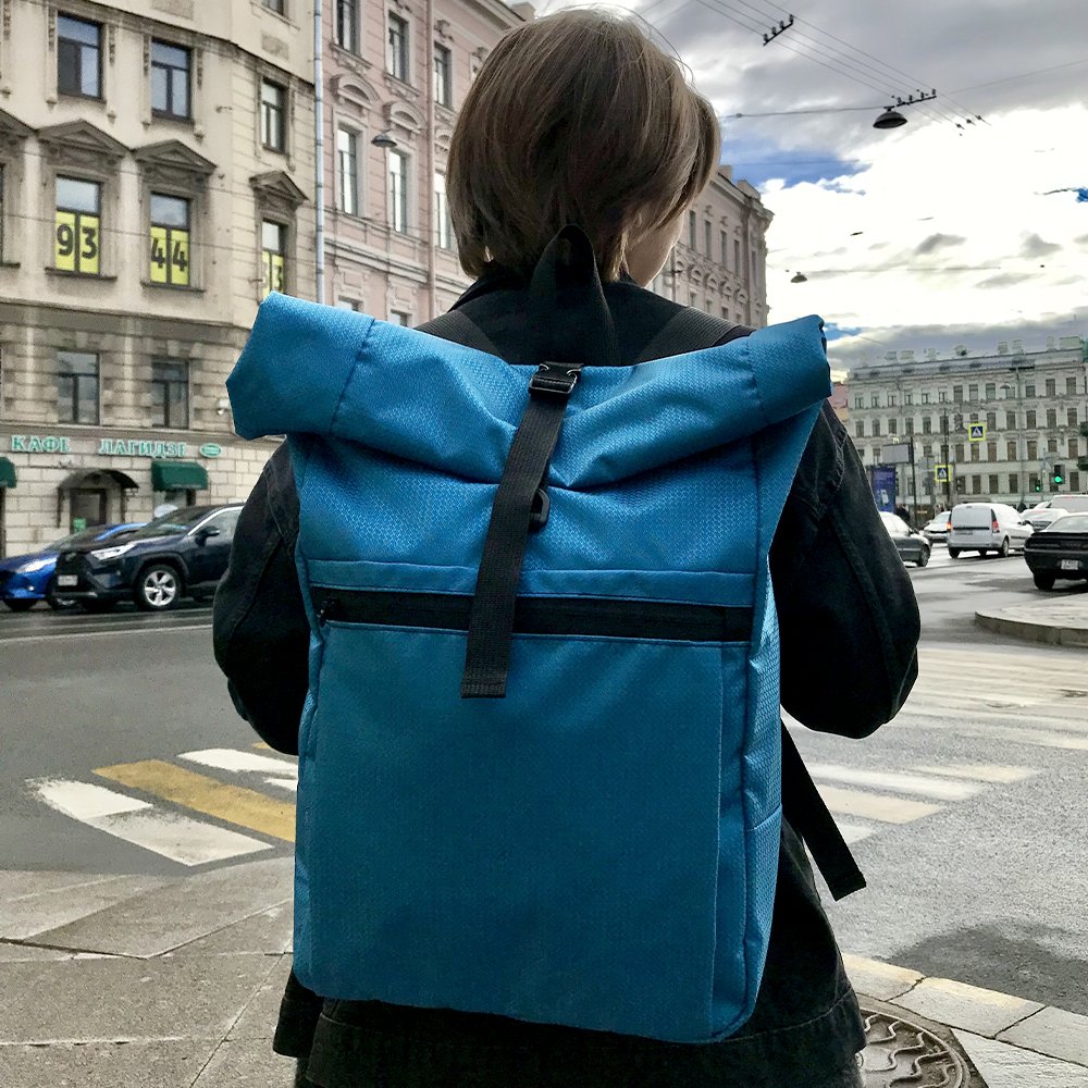 Рюкзак Nikita Gruzovik синий ролтоп - фото 1