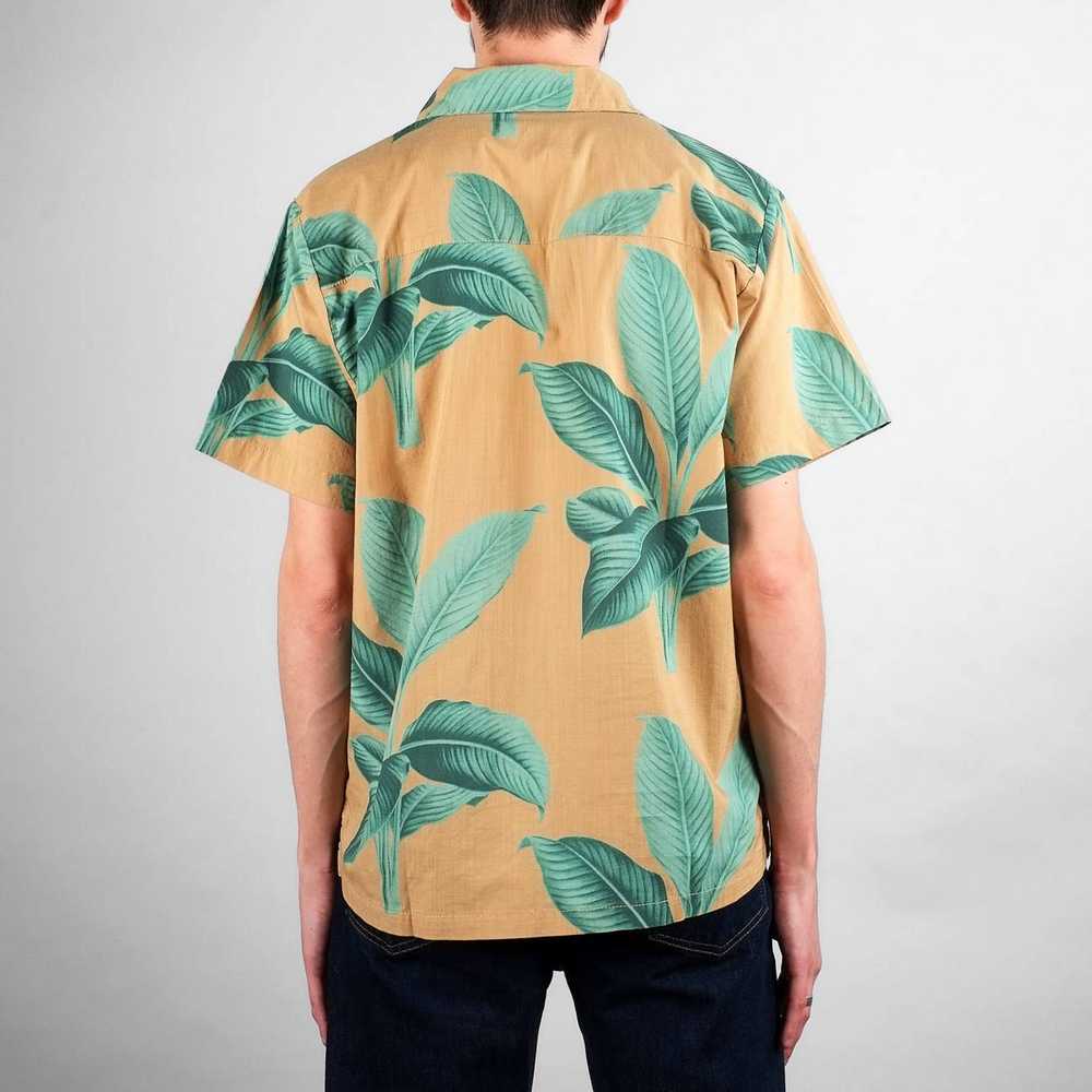 Рубашка Dedicated Short Sleeve Marstrand Khaki Leaves Green мужская - фото 2