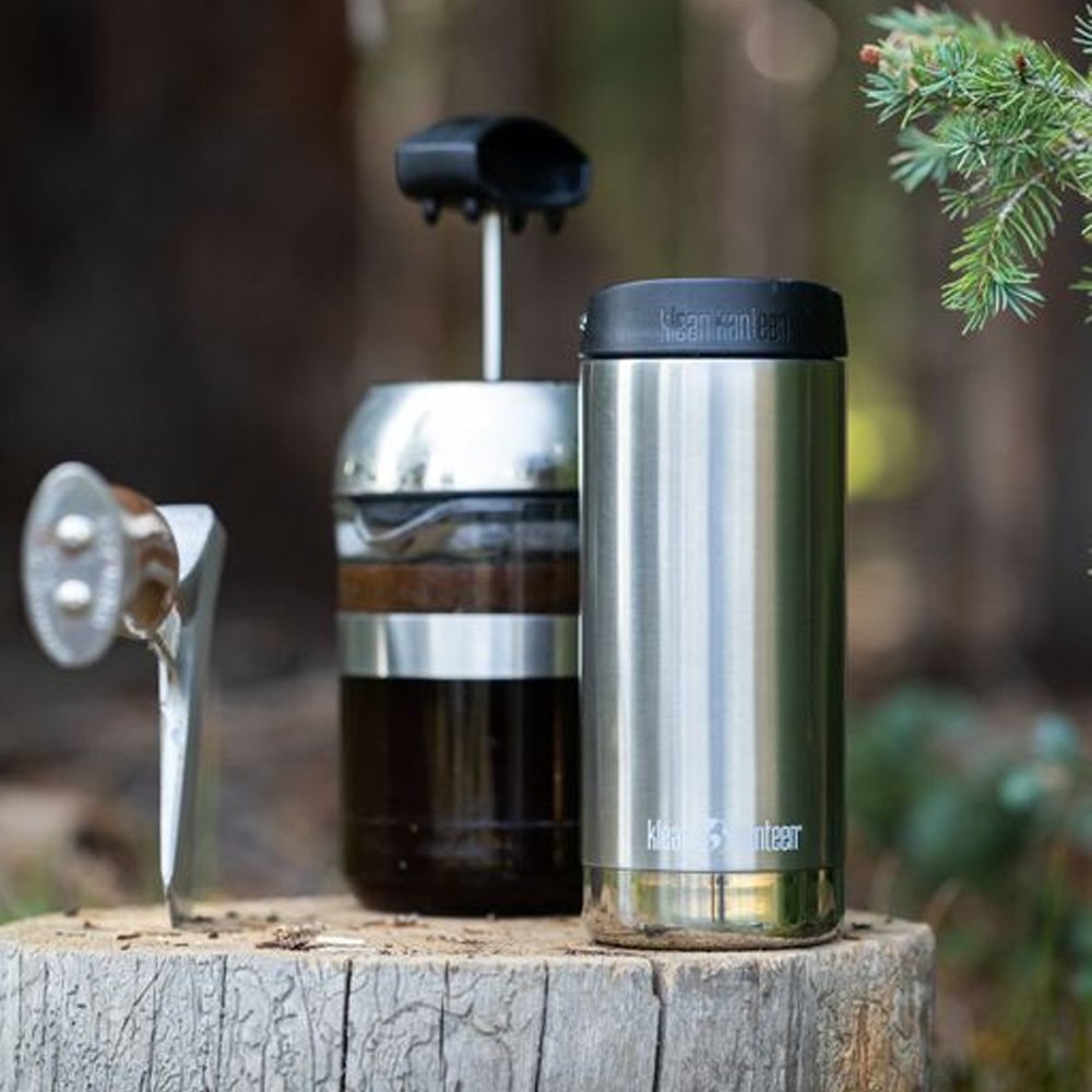Термокружка Klean Kanteen TKWide 355 мл Cafe Cap Brushed Stainless - фото 4
