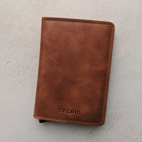 Кошелёк Secrid Slimwallet Vintage Cognac-Silver