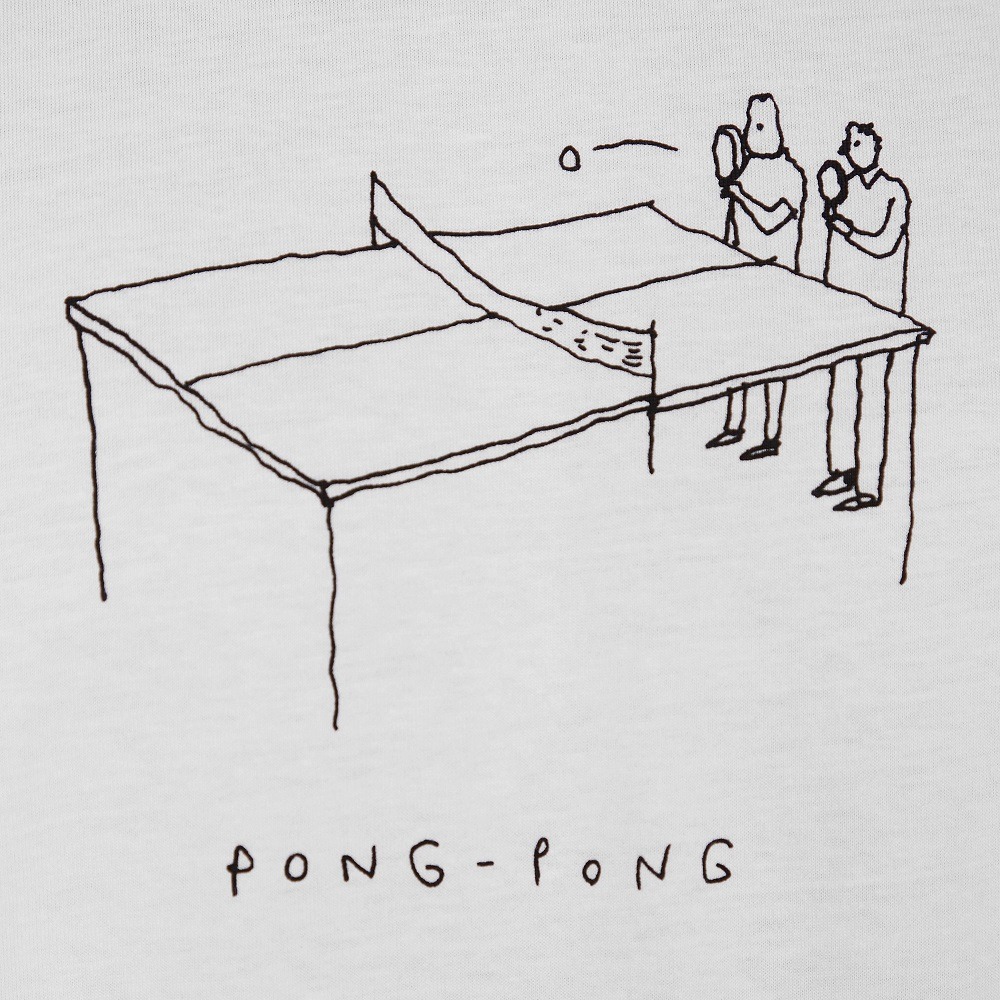 Футболка Dedicated Stockholm Pong Pong White мужская - фото 1