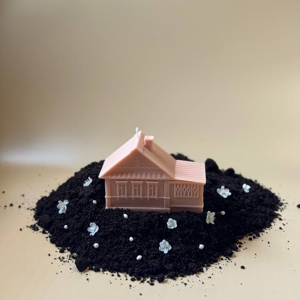 Ароматическая свеча Unification Love «‎Деревенский дом» охра