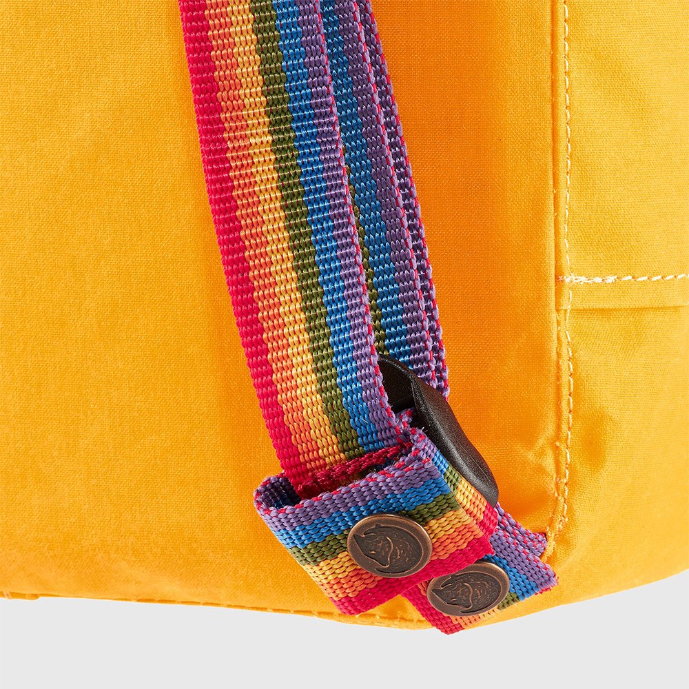 Рюкзак Fjallraven Kanken MINI Warm Yellow - Rainbow Pattern (141-907) - фото 8