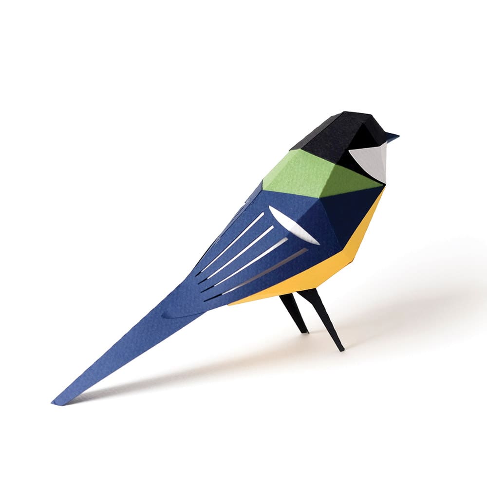 Бумажная модель для сборки Plego Art Parus major (синица) - фото 5