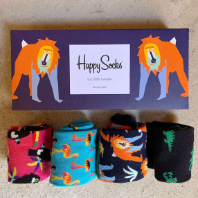 Носки Happy Socks подарочный набор Animal размер 36-40