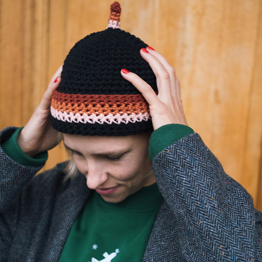 Шапка CHECK YA HEAD черная 2567/1