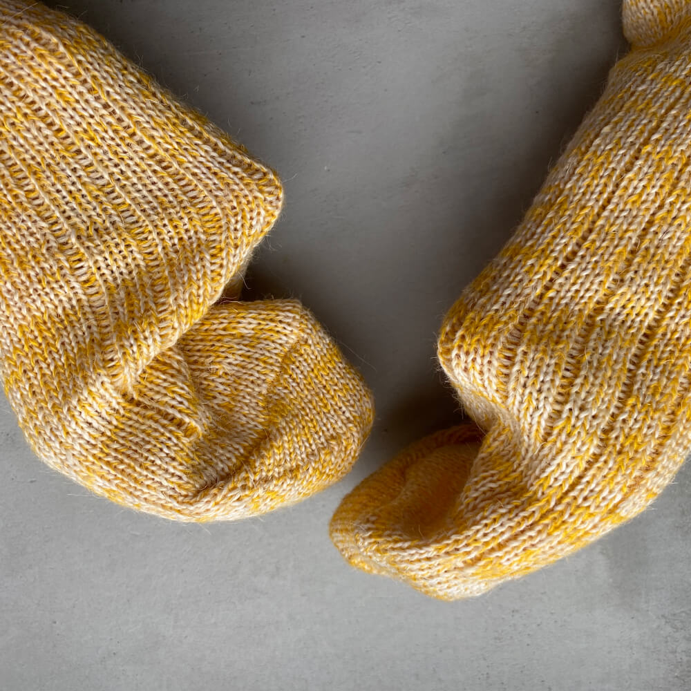 Шерстяные носки Friend Function желтые - фото 9