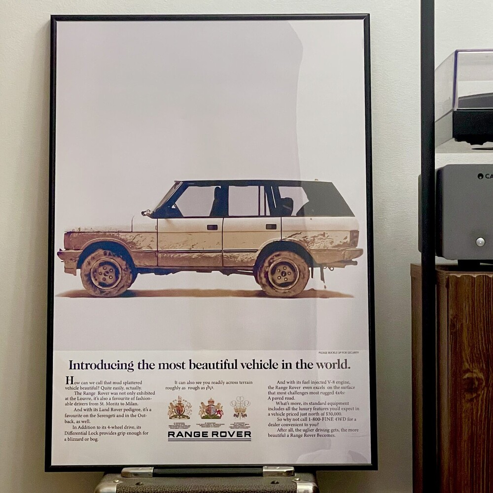 Постер с автомобилем Range Rover Classic
