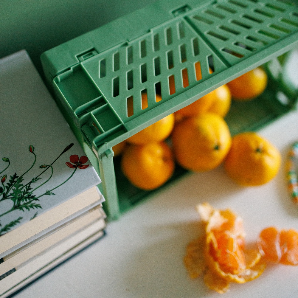 Пластиковые складные боксы 25х15 см (разные цвета) - фото 3