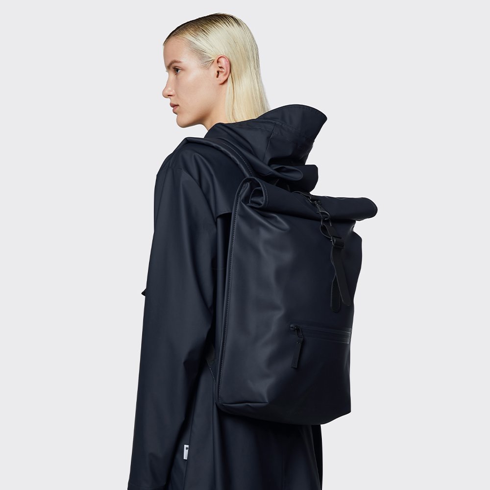 Rains Rolltop Rucksack Navy 16111 Friend Function