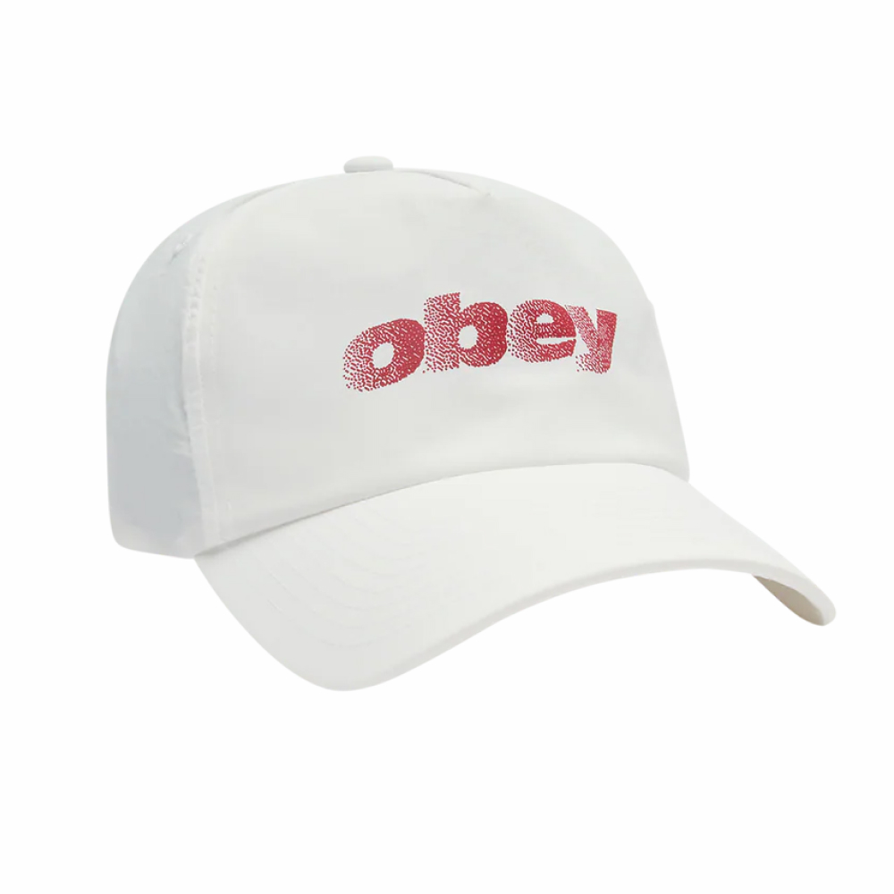 Кепка Obey Stipple 5 Panel Nylon Snapback White