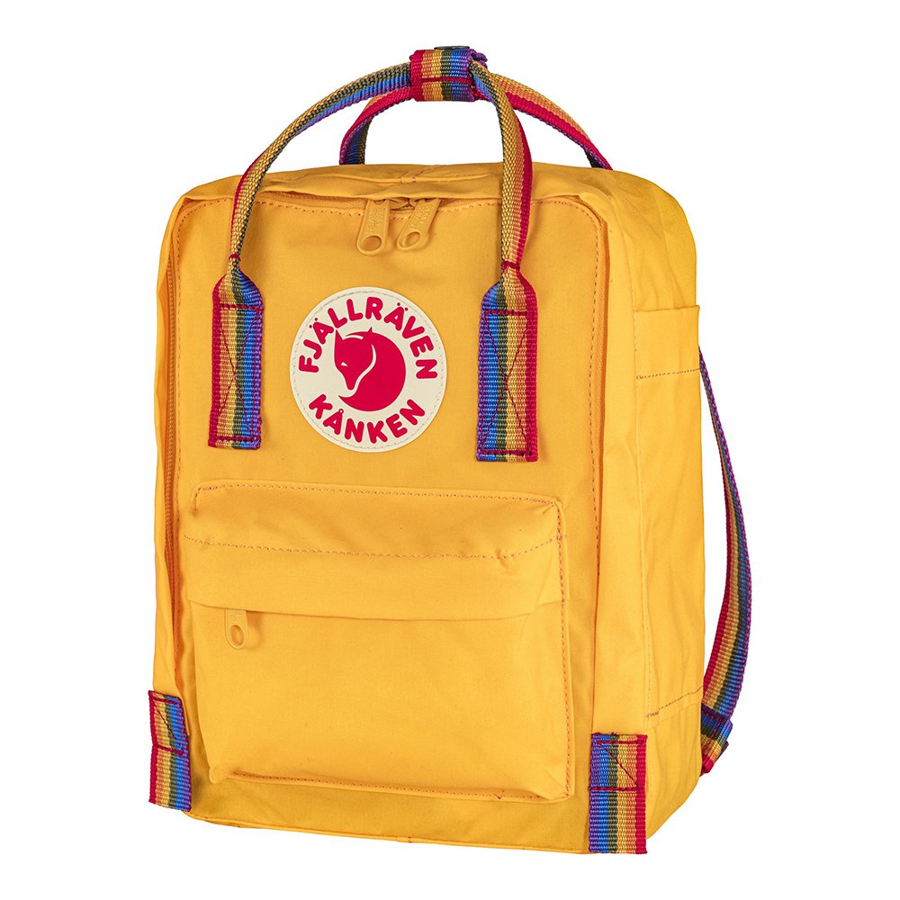 Рюкзак Fjallraven Kanken MINI Warm Yellow - Rainbow Pattern (141-907) - фото 3