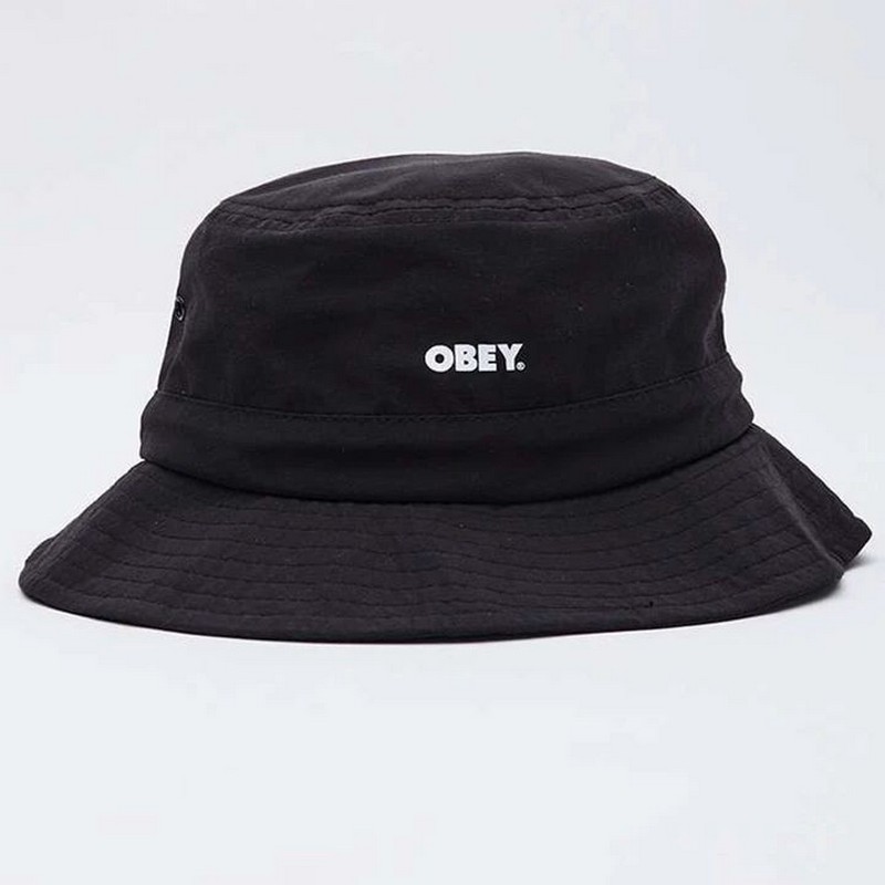 Панама Obey Bold Twill Bucket Hat Black - фото 4