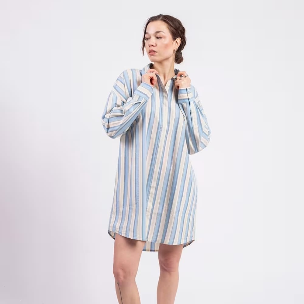 Платье-рубашка Thinking Mu Messina Stripes Aurel