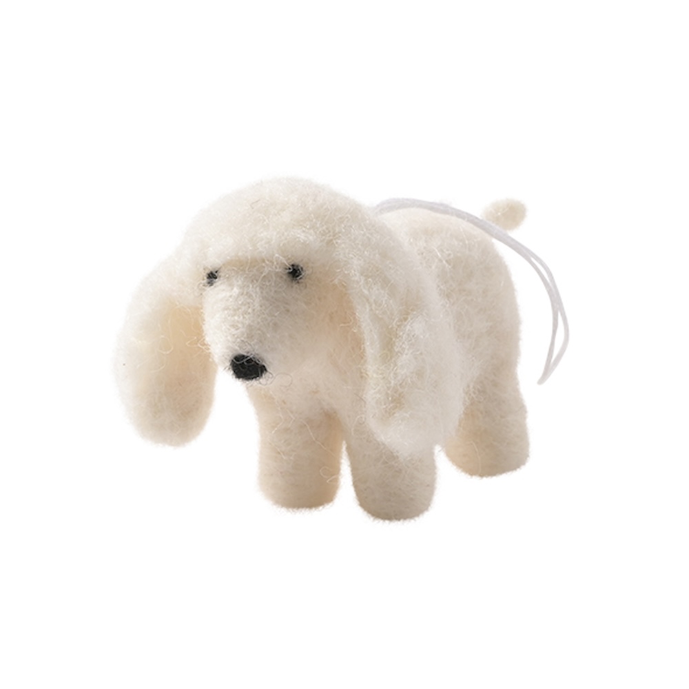 Елочная игрушка из валяной шерсти Aveva Пудель - фото 1