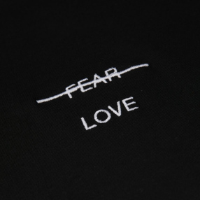 Футболка Akomplice Love Over Fear Embroidered Black