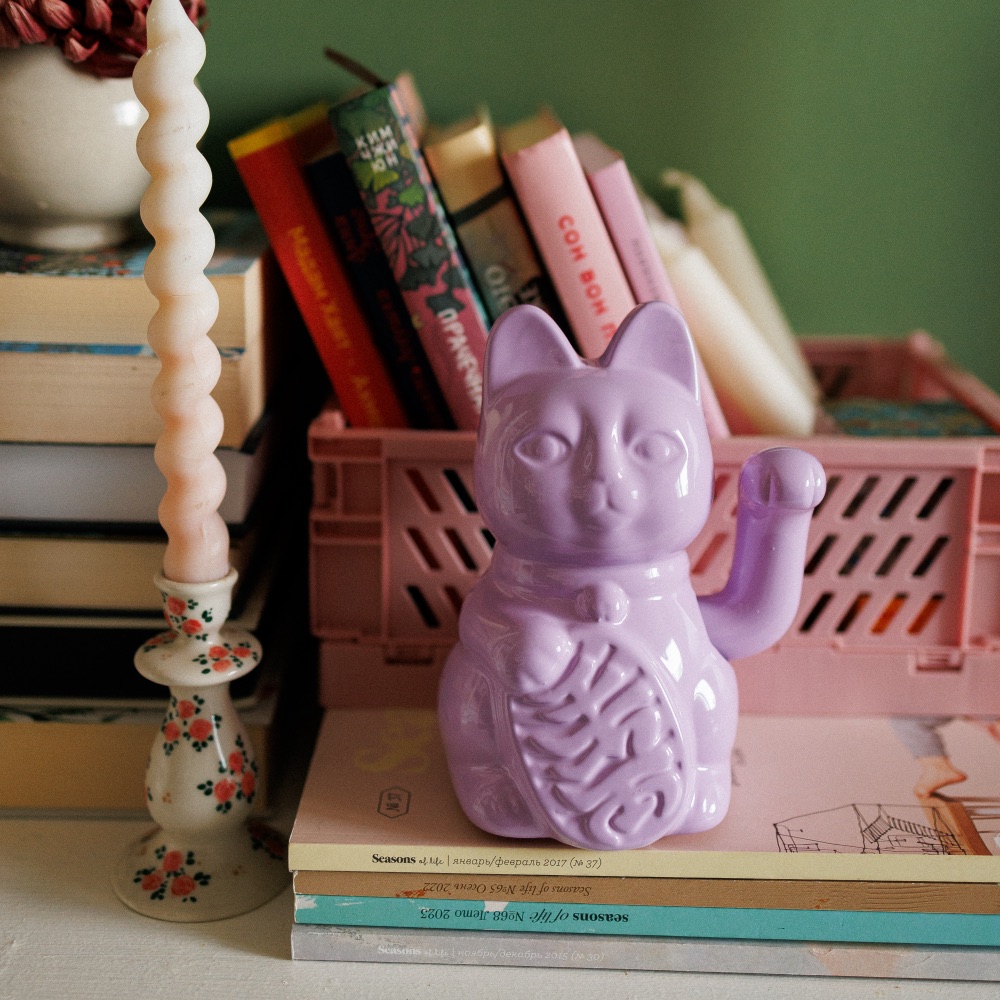 Манэки-нэко - Lucky Cat сиреневый - фото 2