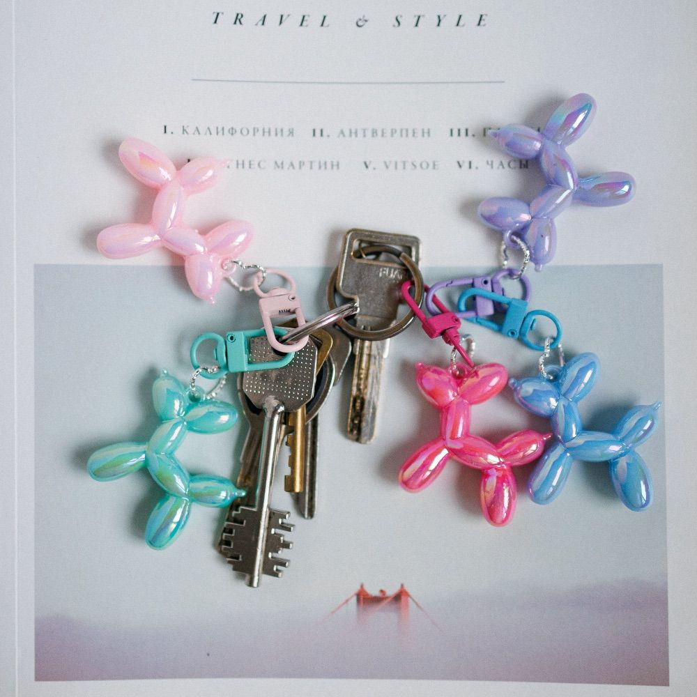 Брелок с собачкой BALLOON DOG (разные цвета) - фото 2