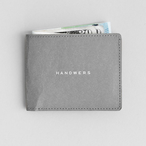 Бумажник-бифолд Handwers Leaf серый