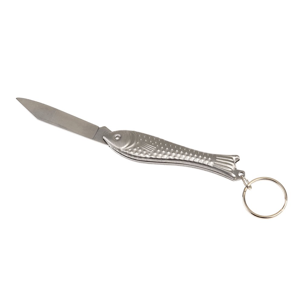 Брелок с карманным ножом в форме рыбы - фото 4