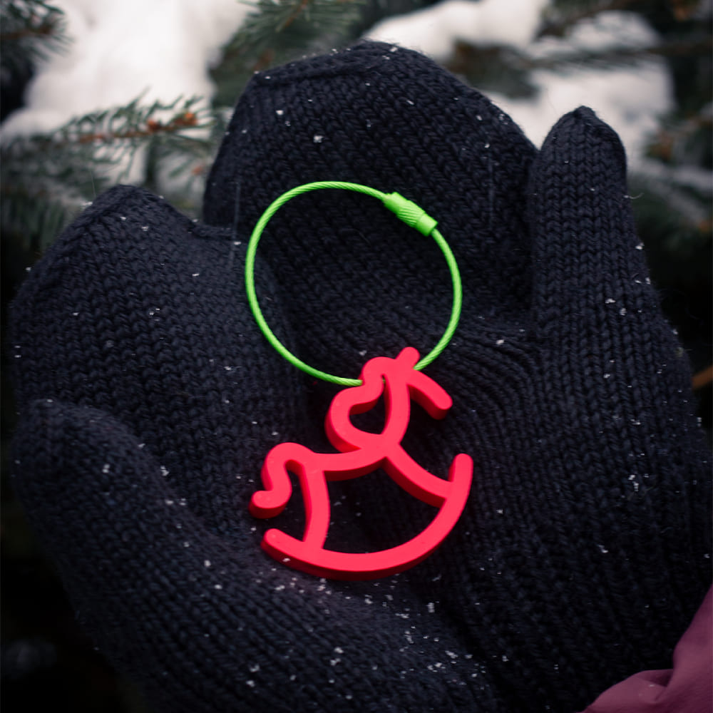 Брелок-обвес Две Ща Красная лошадка - фото 3