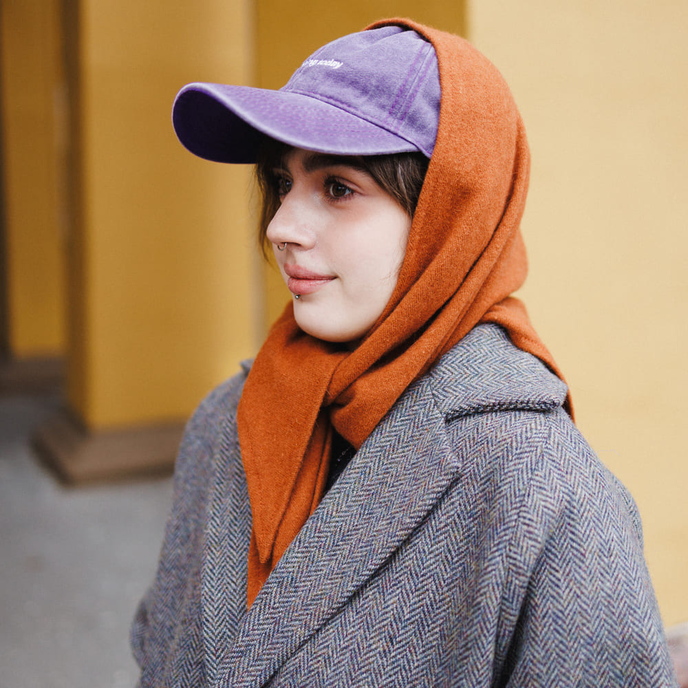 Косынка Friend Function шерстяная и терракотовая - фото 4