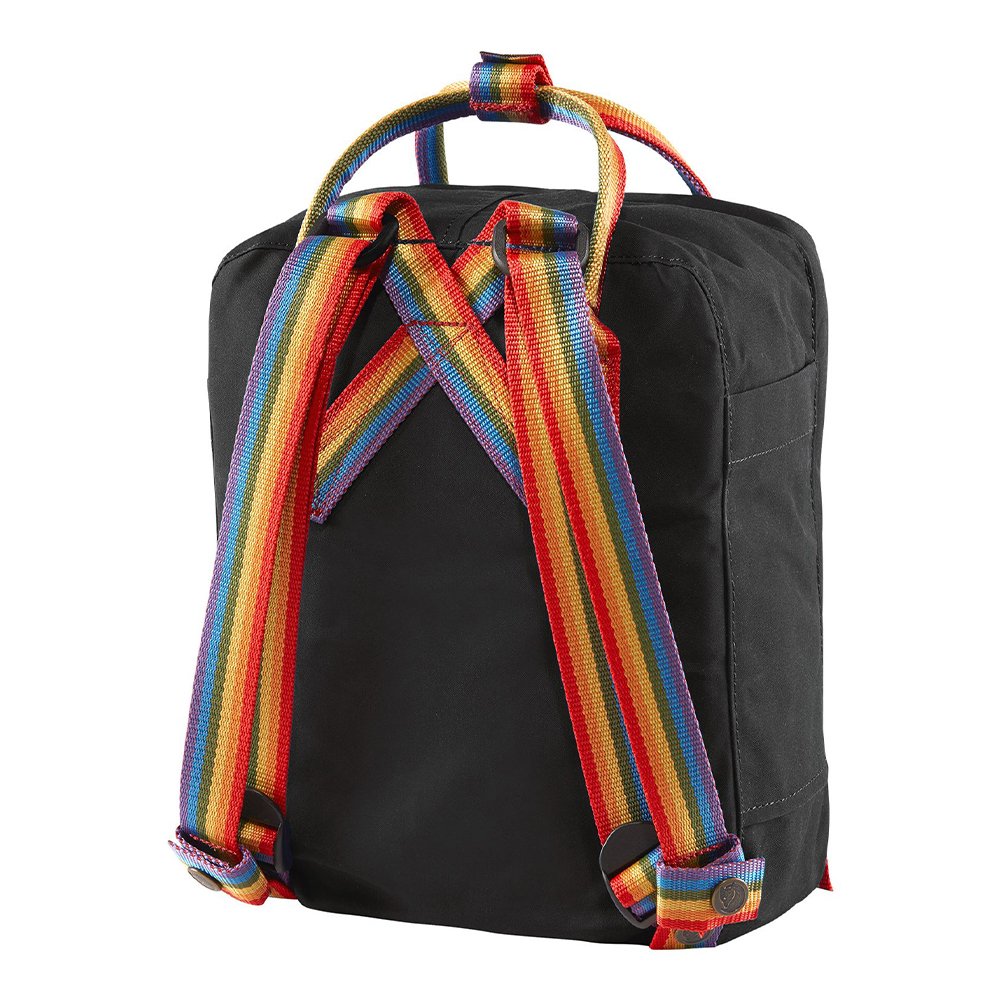Рюкзак Fjallraven Kanken MINI Black - Rainbow Pattern (550-907) - фото 2