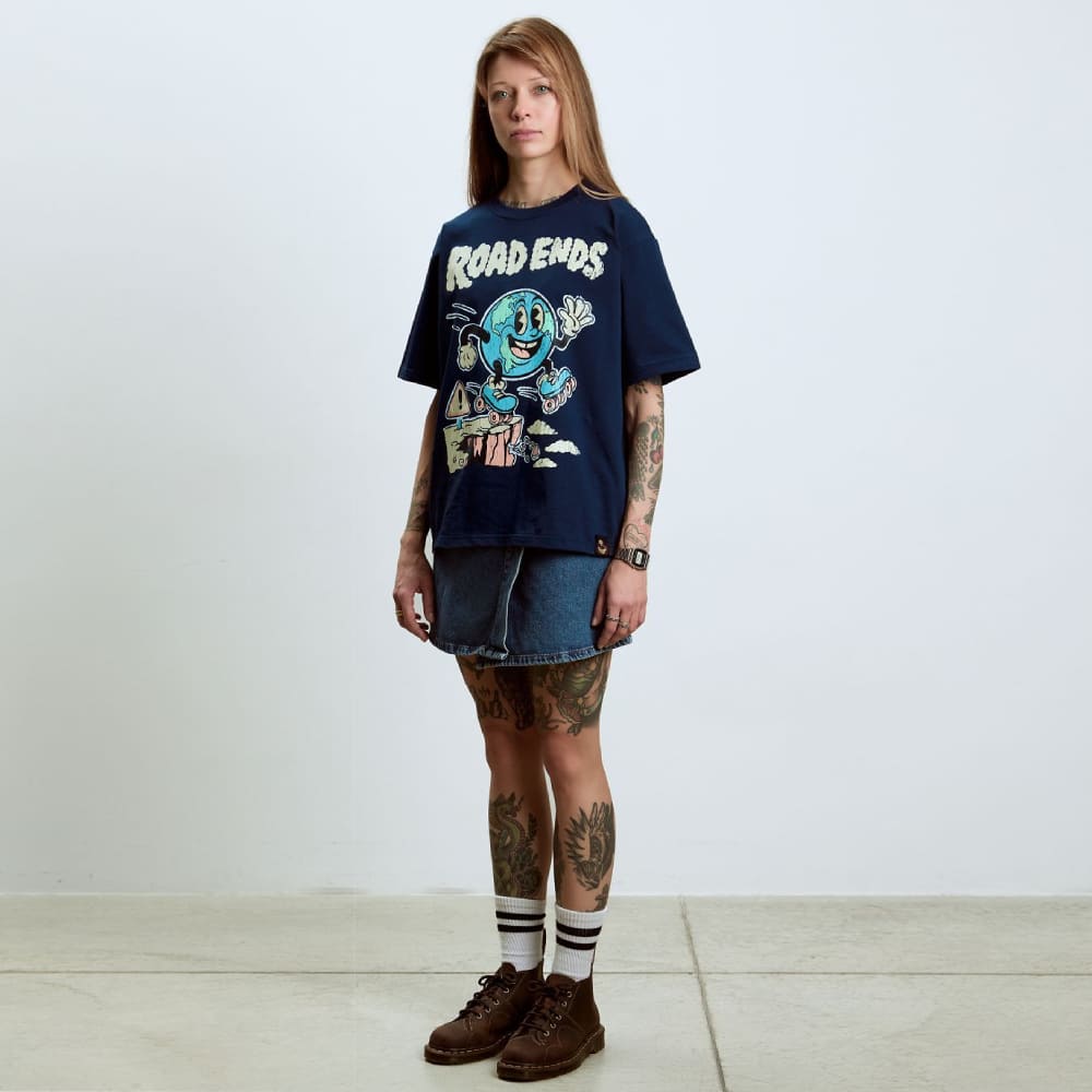 Футболка Barking Store ROAD ENDS оверсайз - фото 7