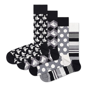 Носки Happy Socks подарочный набор White and Black размер 40-46