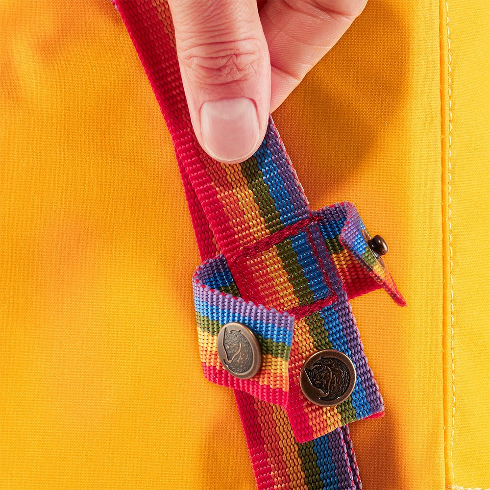 Рюкзак Fjallraven Kanken MINI Warm Yellow - Rainbow Pattern (141-907) - фото 5