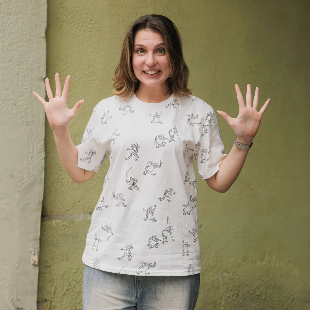 Футболка Friend Function Беспокойные лягушки белая