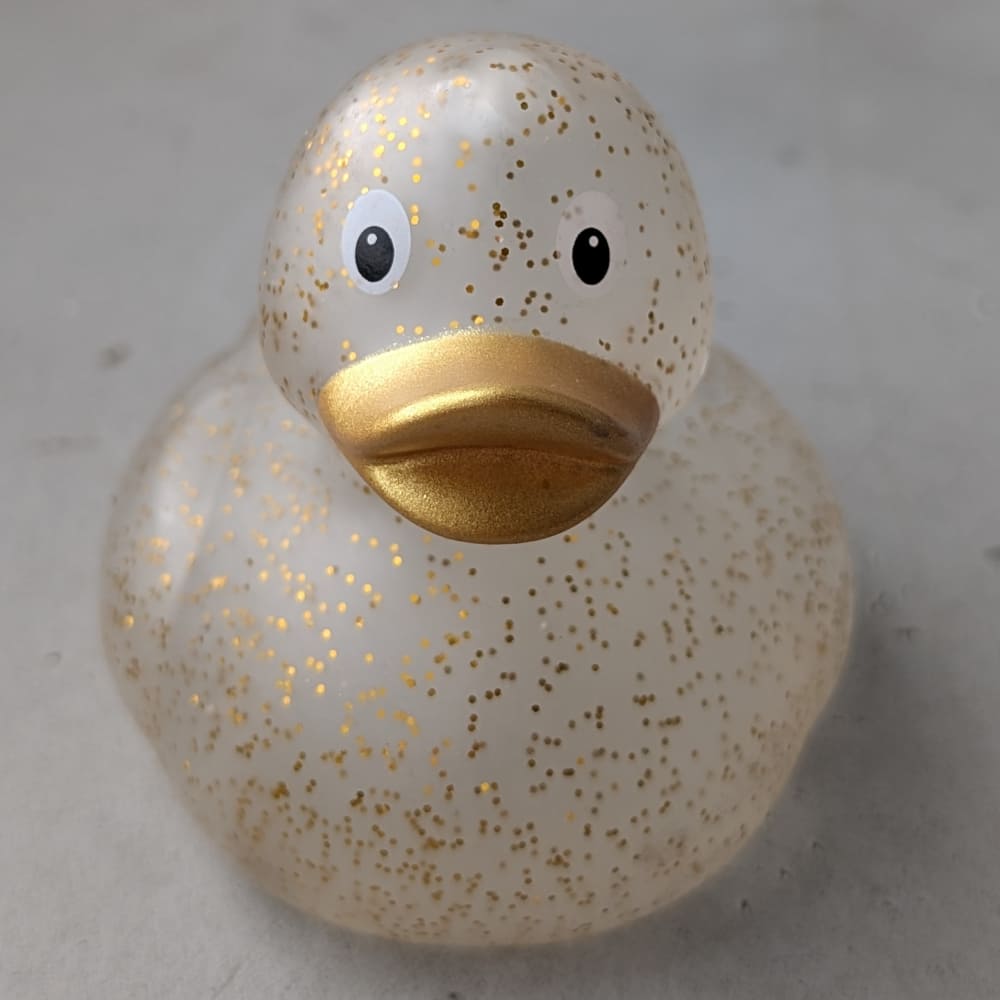 Утка с золотыми блестками
